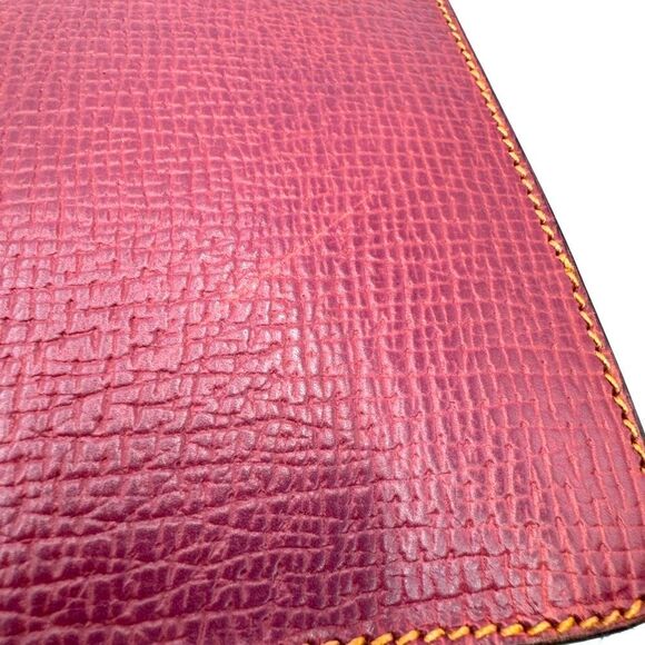 Auth Loewe Bordeaux Leather Barcelona Bag - Picture 13 of 15